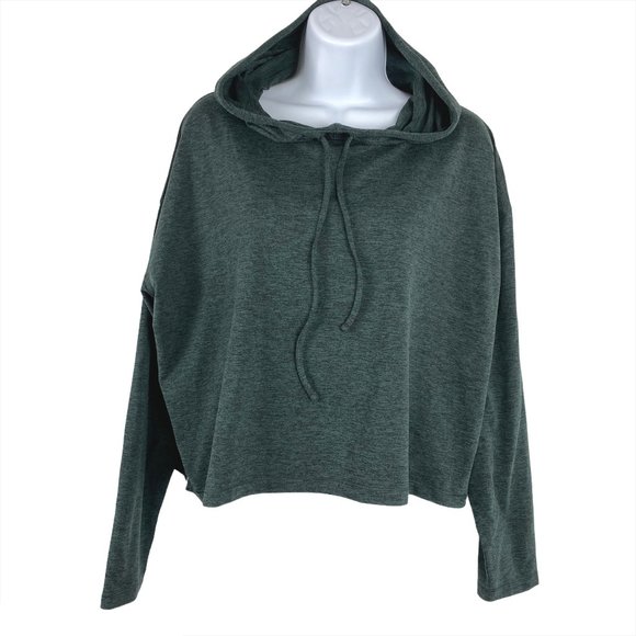 girlfriend collective Tops - Girlfriend Collective R&R Hoodie Top Green Long Sl